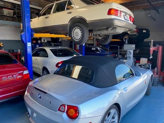 BMW mercedes benz mercedes-benz audi porsche volkswagen logo european car auto repair service specialist autoshop autorepair san carlos